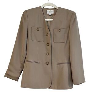 Preston & York Petite Khaki Tan Blazer Size 2P
